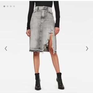 G-Star Raw Gray Denim Skirt